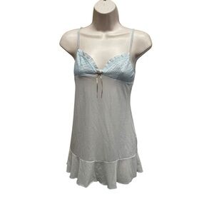 Victoria secret baby doll cami top blue women’s medium